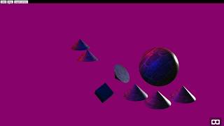 Spinning cones - AFrame WebVR API Demo