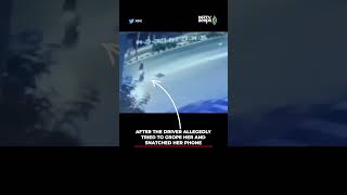 Woman Jumps Off Motorbike After Driver Tried To Her