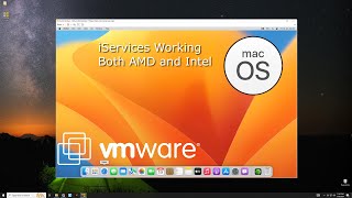 how to install macos ventura on vmware on windows pc - intel and amd, iservices working