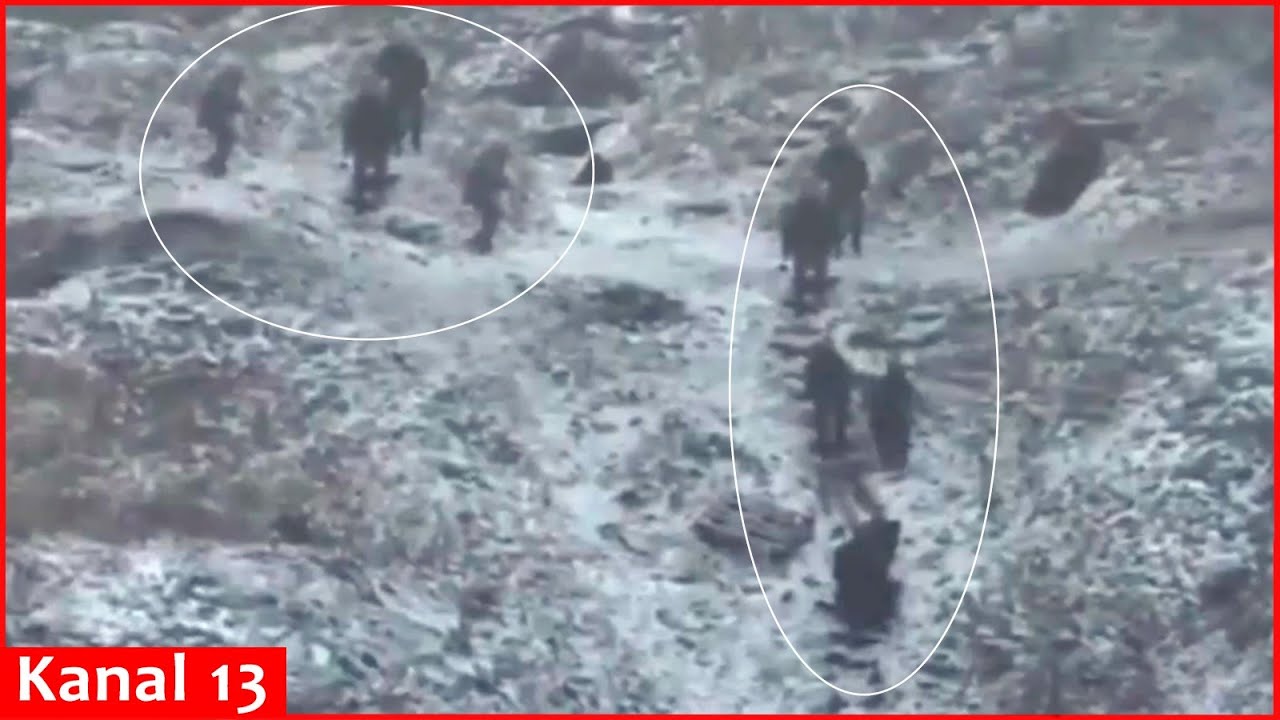 "Russians saved from freezing" - drone destroys a group of Russians looking for a shelter
