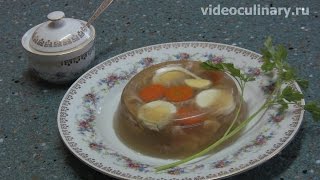 Холодец - Рецепт Бабушки Эммы(Рецепт - Холодец от http://www.videoculinary.ru/ Бабушка Эмма делится Видео-рецептом Холодца - воспользуйтесь ссылкой..., 2011-12-27T16:58:11.000Z)