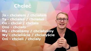 :  (  )    . Czas przeszly w jezyku polskim