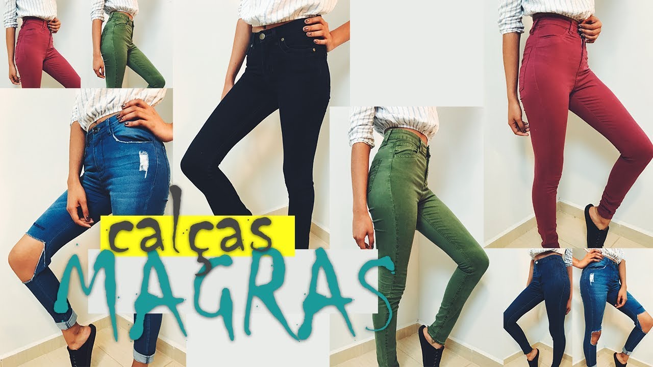 calças jeans para magras