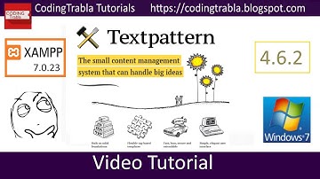 Install Textpattern 4.6.2 on Windows 7 localhost via XAMPP 7.0.23 - opensource php CMS byAO