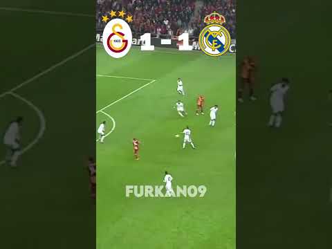 Galatasaray 3 - 2 Real Madrid Maçı #shorts #keşfet