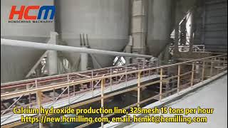 Calcium hydroxide production line, 325mesh 15 tons per hour