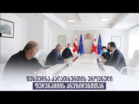 შეხვედრა კალათბურთის ეროვნული ფედერაციის პრეზიდენტთან