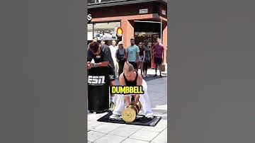 Only This Girl Can Lift Golden Dumbbell...🤯😱 #shorts