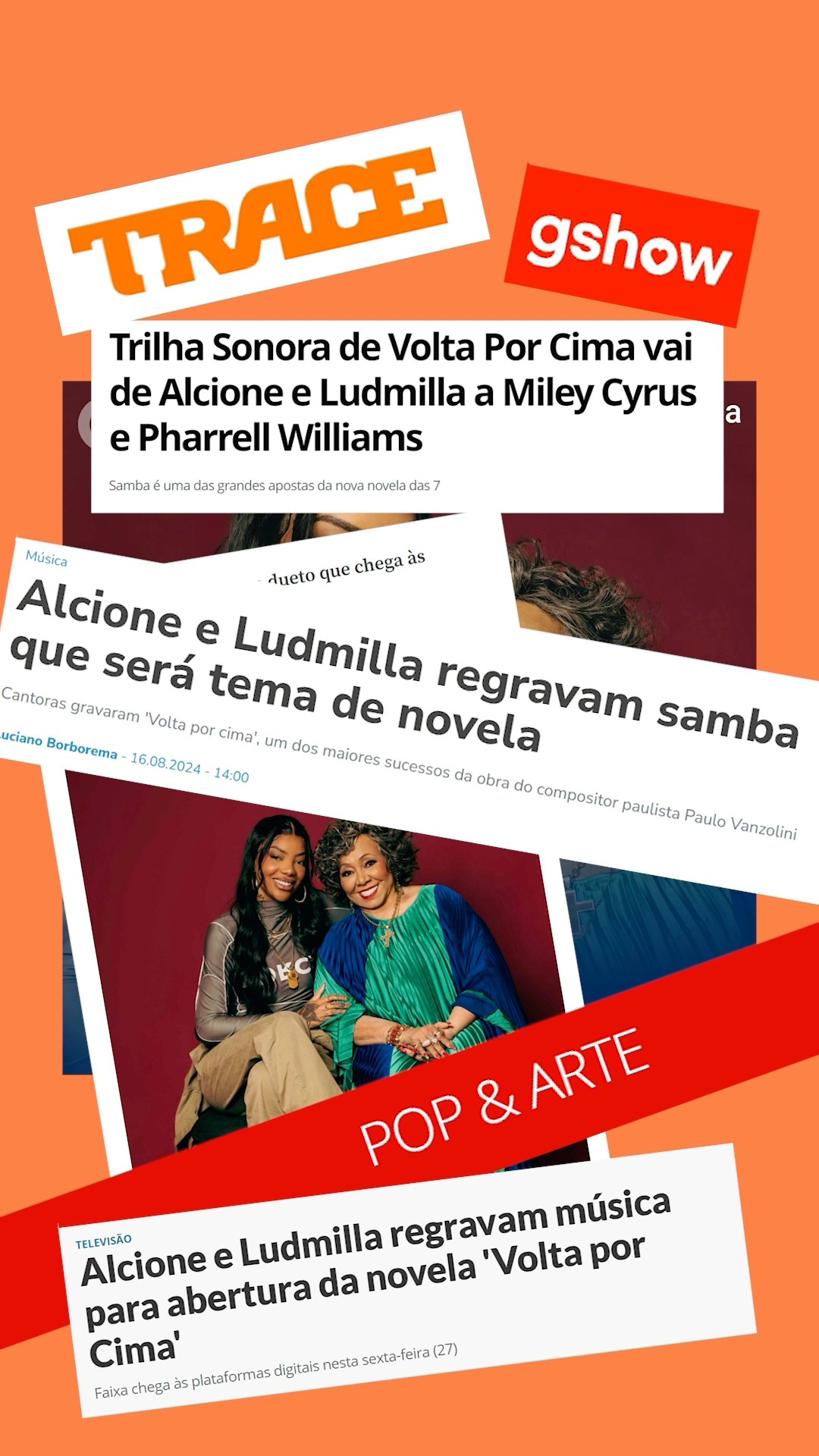 ?? O encontro de @alcioneamarrom e @ludmilla está dando o que falar!