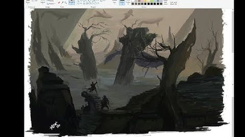 concept|illustration art style in MS Paint using mouse