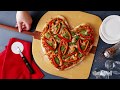 Heart-Shaped Pizza with Bell Peppers | EatingWell