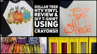Dollar Tree HTV vinyl review AND DIY (no machine required)