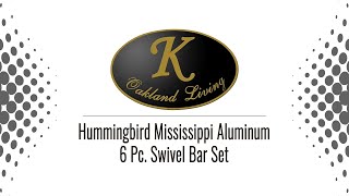 Hummingbird Mississippi Aluminum 6 Pc Swivel Bar Set · Home Bars & Home Bar Furniture · Perfect Home