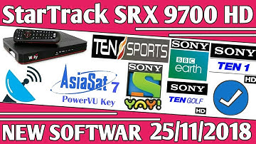 Good News StarTrack SRX 9700 HD Recevier New Software Sony Network OK Must Watch || by Usama Tech