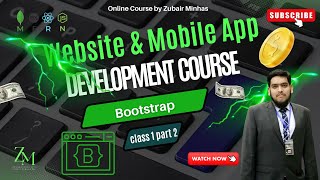 Bootstrap Class 1 |  Part 2 | Programming with Zubair Minhas #bootstraptutorial #bootstrap