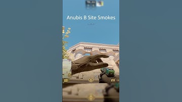 2 Essential Smokes for B Site on Anubis!  #cs2 #csgo #cs2clips #counterstrike #shorts