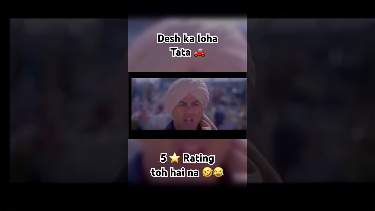 Tata desh ka loha 😂 5⭐️ rating toh hai na 🤪 