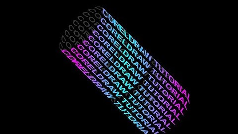 Cylindrical text effect in CorelDRAW | Warp text effect | Coreldraw tutorial | Graphic design 