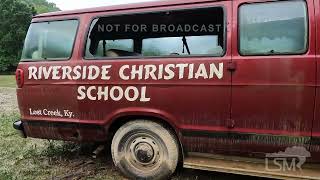 07-31-2022 Lost Creek, Ky - Debris Field A Lost Baseball Diamond Compelling Flood Damage