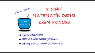8. Sınıf Eğim Konusu