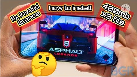 how to install asphalt 9 !! How to fix invalid licence problem in asphalt 9 [] With out root !!!