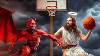 Jesus Vs Satan Basketball 🏀 Match #jesus #god #viral #devil #basketball