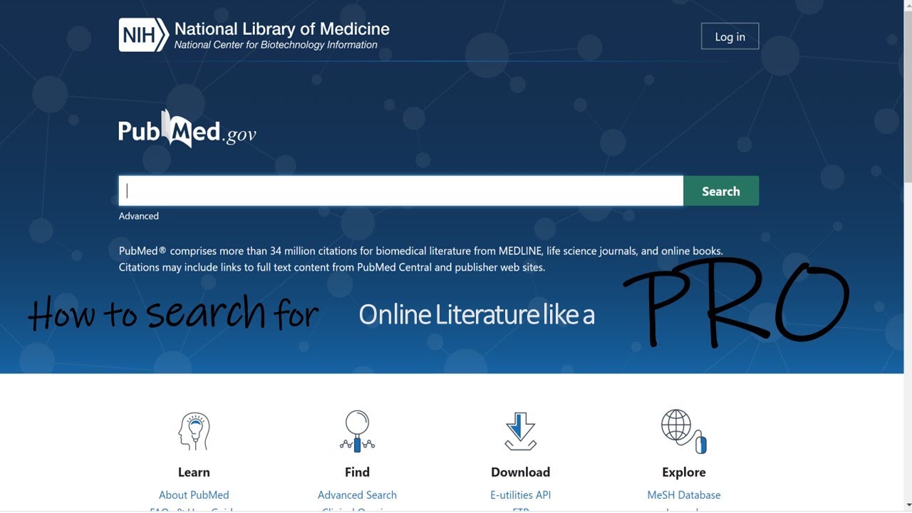 how to do literature review pubmed