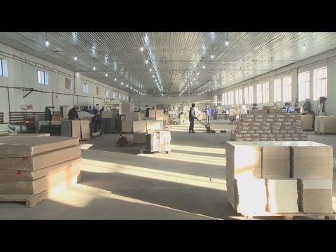 Завод по производству железобетонных изделий открыли в Туркестане