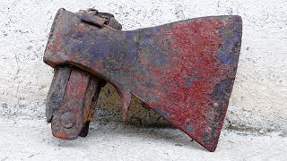 Restoration Antique Rusty Axe