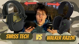 Walker Razor Vs. Swiss Tech Hearing Protection!