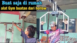 cara membuat alat gym satu sisi multipungsi berbahan hollow pull down