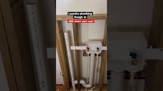 Laundry plumbing roughin Studor minivent!