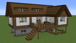 Minecraft - How to build a Spruce Wooden Mansion