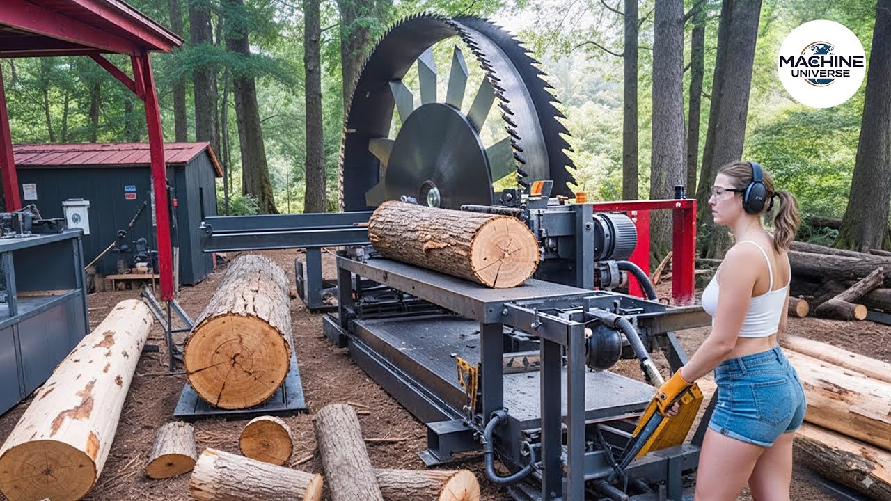 25 Jaw-Dropping Firewood Processors in Action | Dangerous Homemade Wood Cutting Machines #14