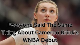 Everyone Said The Same Thing About Cameron Brink's WNBA Debut