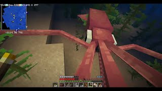 Hunting giant squid in minecraft | Minecraft 1.18.2