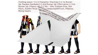 Ninja Saga Rewards Season 13 Jutsu Clothings Weapon Back Item