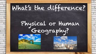 What's the difference between physical and human geography? Powered by @GeographyHawks