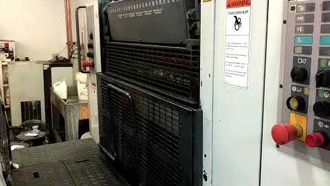 Working Video of Man Roland R305 ML UV Offset Printing Press