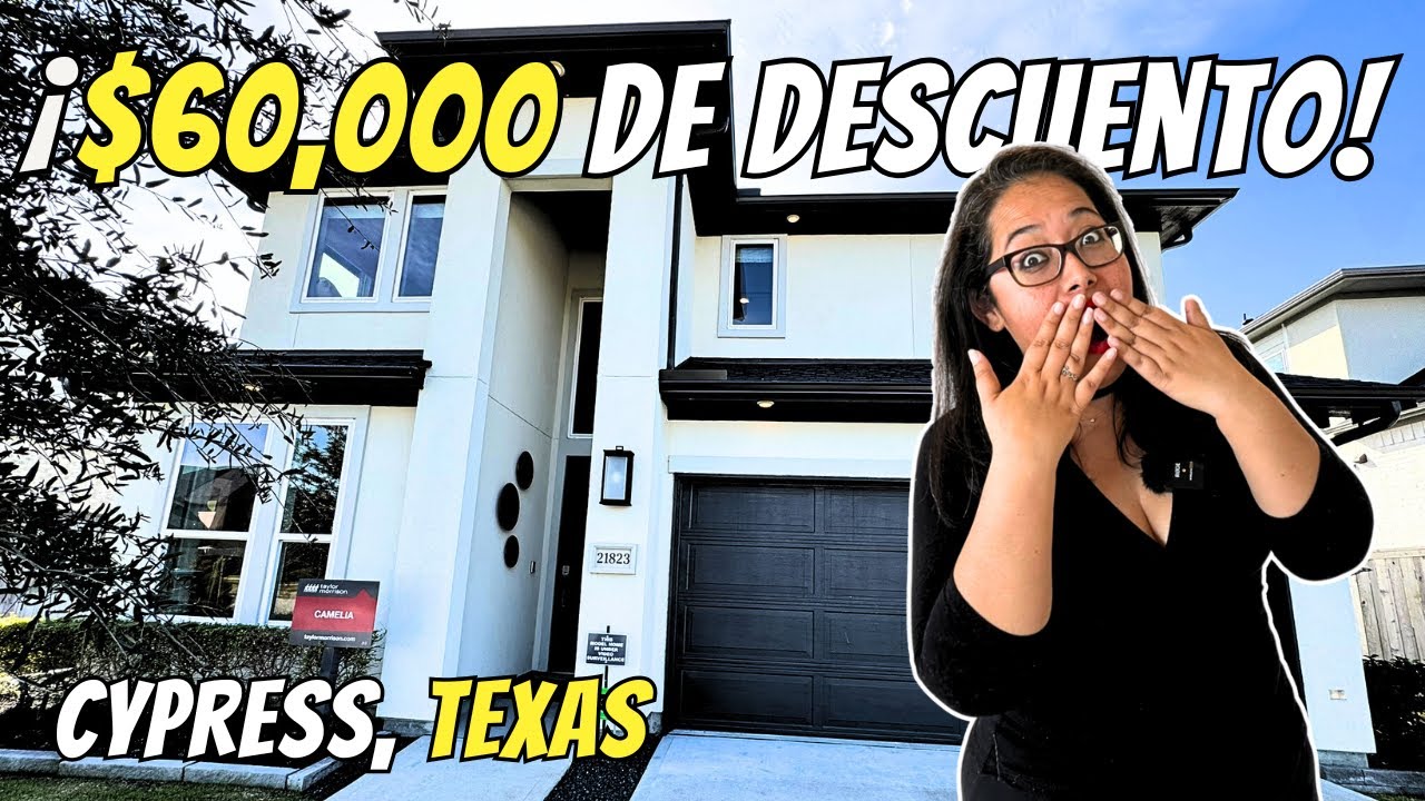 Descubre Casas de LUJO AMPLIAS y ASEQUIBLES con DESCUENTOS en Cypress Texas!