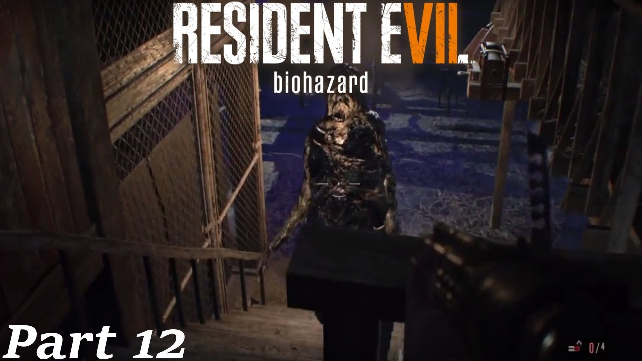 BARN FIGHT! Resident Evil 7 Part 12 YouTube