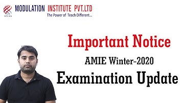 AMIE Winter-2020 Exam Date Released | AMIE Exam Form Filling Start