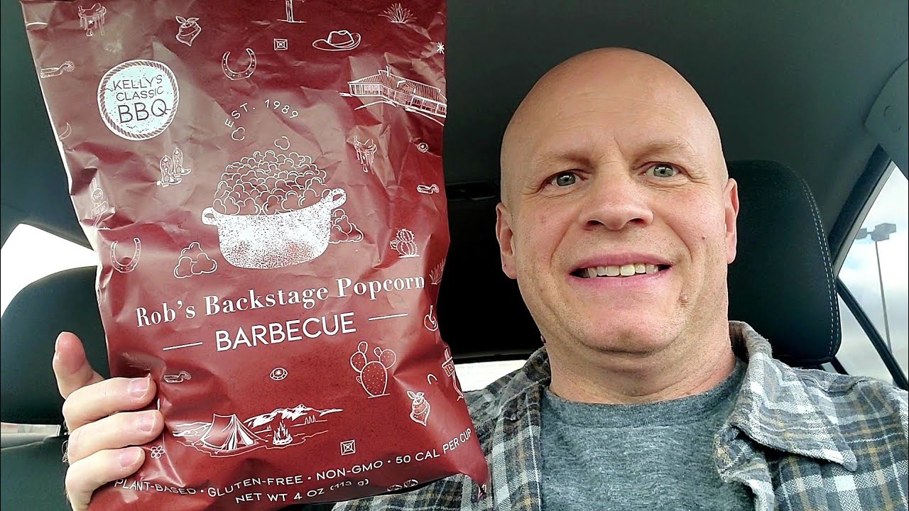 Rob's Backstage Popcorn- Barbeque Flavored Popcorn Review - YouTube