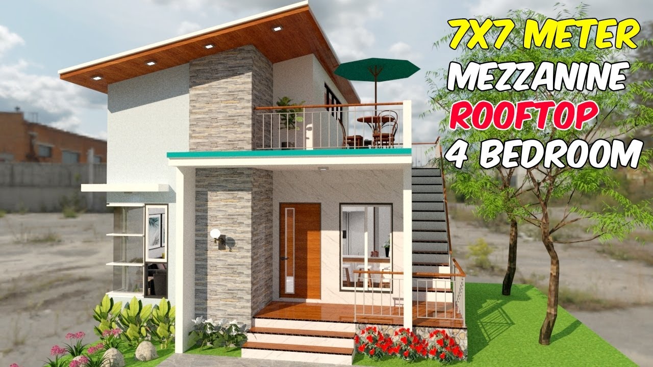 Asli Ini Keren Banget ! Rumah 1 Lantai 7x7 Tapi Muat 4 Kamar dan Ada