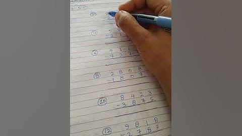 class 4 maths chapter 5 ( subtraction)