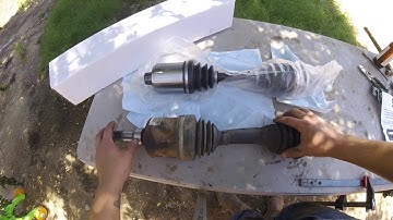 03 Chevy Cavalier removing intermediate (stub) shaft from cv axle