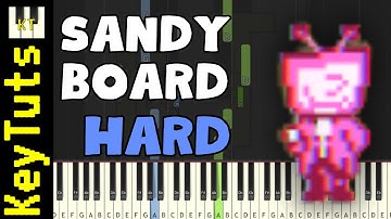 Sandy Board [Deltarune Chapter 3+4] - Hard Mode [Piano Tutorial] (Synthesia)