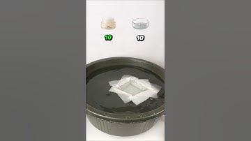 Guess How Many Tissues can Float Skincare Items? 🤔 #satisfying #oddlysatisfying #shorts