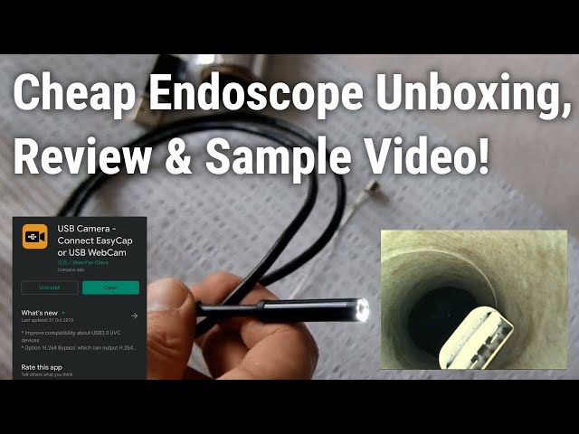 USB Type C Endoscope Review & Sample Video - AliExpress Cheap $4 Inspection  Camera 