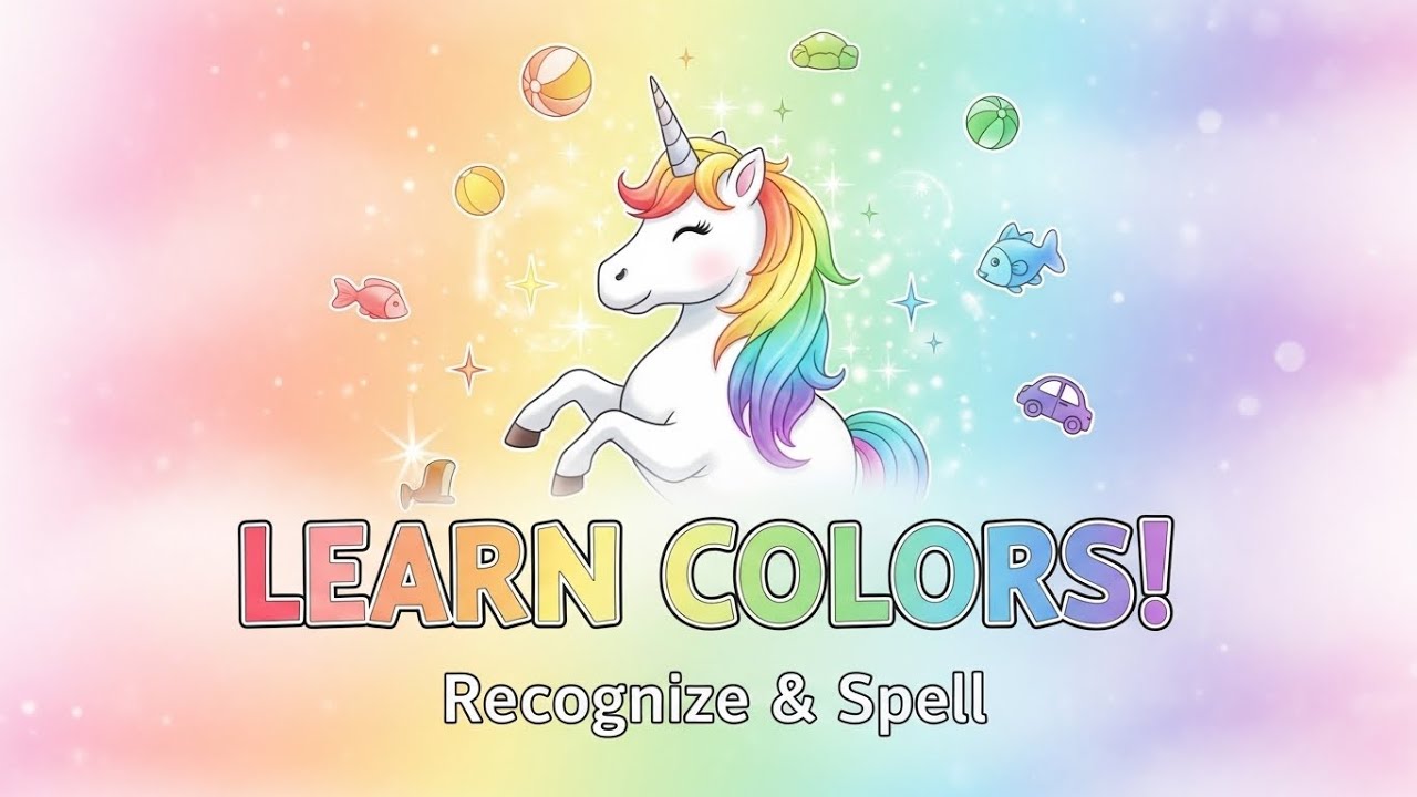 Color Learning for Toddlers 🌈 Recognize Colors & Spell Them Out - YouTube